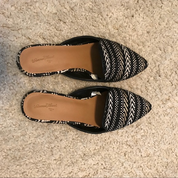 patterned mules